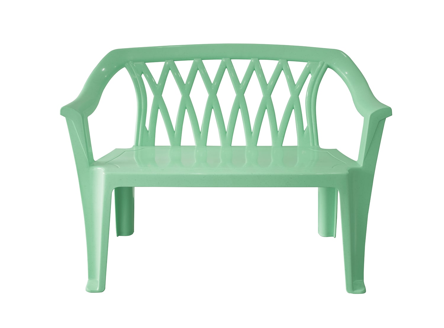 Diamond Bench 2-Seater Granite Mint Green